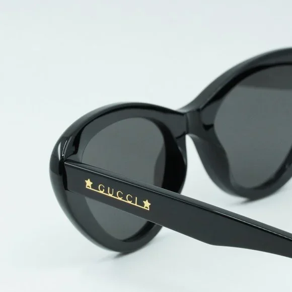 NEW GUCCI Symbols 54MM Cat-Eye Acetate Sunglasses GG1170S 001